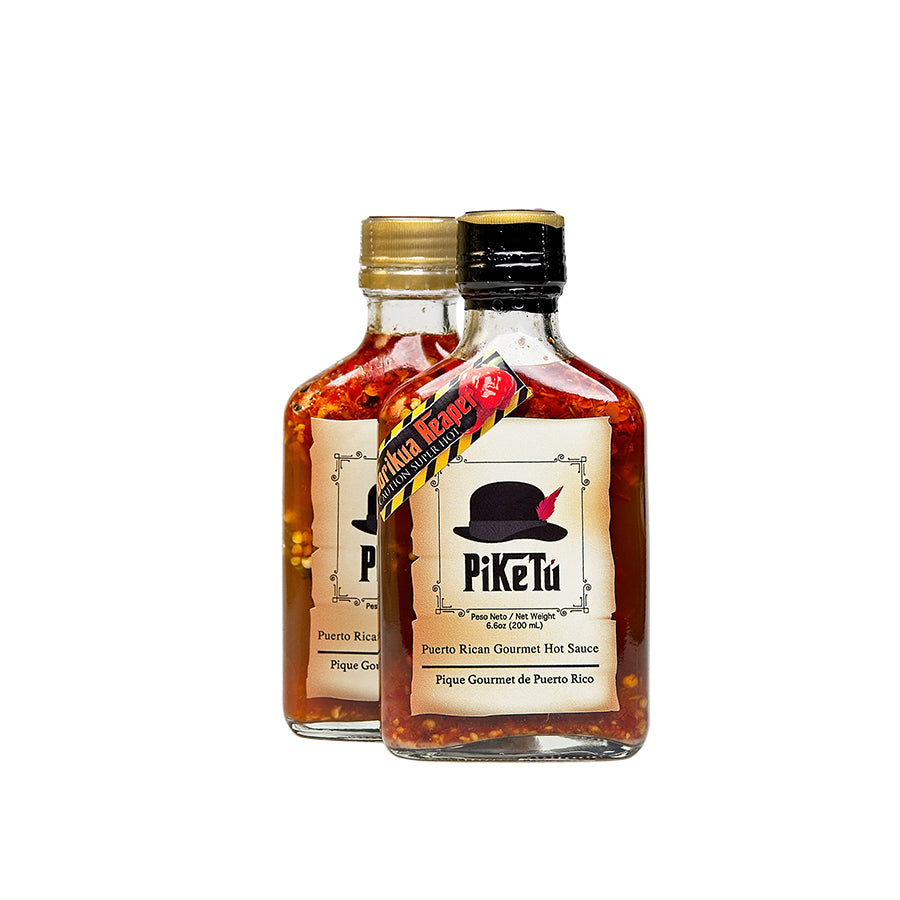 Piketu Original & BoriKua Reaper Hot Sauce 6oz Bottle (Twin-Pack)